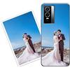 Sunrive Personalizzate Cover compatibile con vivo Y76 5G personalizzabile con Foto Testi Frase Logo Disegni e Grafiche Personalizzata, assorbimento degli urti morbido TPU trasparente