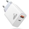 Yosou Caricatore USB C, Caricatore per iPhone 17 16 15 14 13 12 Pro Max Samsung S24 S23 Ultra iPad Pixel, Spina Presa USBC Ricarica Rapida 20W Caricabatterie Cellulare Multiplo Adattatore Alimentatore USB C