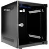 Extralink Armadio Rack 10 pollici 6U - Armadio di rete da 310 mm, fino a 30 kg, porta in vetro temperato, apertura a 180°, nero - per rete domestica e apparecchiature informatiche