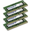 Integral Confezione da 4 moduli di memoria RAM DDR4 da 8 GB, 3200 MHz, SODIMM, per computer portatili e MacBook