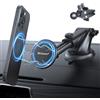 PROfezzion Supporto Telefono Auto Ventosa & Clip per l'Aria per MagSafe, Porta Cellulare Auto Magnetico per Cruscotto, Parabrezza & Presa d'Aria Compatibile con iPhone 17 16 15 14 13 12 Pro Max