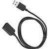 Yosoo Rohs Smart Bracelet, 5i Rubber TPE Soft Wire Nero Leggero Smart Bracelet Cavo di Ricarica USB Caricabatterie per Orologio per 4 Accessori e Periferiche per Computer
