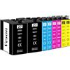 Veson 27XL Cartucce per Epson 27XL, compatibili con Epson Workforce WF-3620 WF-3640 WF-7110 WF-7210 WF-7610 WF-7620 WF-7710 WF-7715 WF-7720 (2 Nero, 2 Ciano, 2 Magenta, 2 Giallo)
