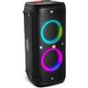JBL PartyBox 310 - Altoparlante Bluetooth senza fili con illuminazione dinamica integrata, modalità karaoke, bassi potenti e supporto app JBL, colore: Nero