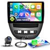 VECHTEL 4G+128G Autoradio Android 15 per Toyota Aygo/Peugeot 107/Citroen C1 2004-2014, 10.1'' In-Cell HD Schermo Tactile co Carplay Android Auto senza Fili GPS Wi-Fi USB Bluetooth FM RDS Camera