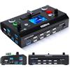 RGBlink Mini V3 commutatore video con funzionalità personalizzabili tramite TAO Cloud - commutatore HDMI 4K, schermo touch da 2,1, streaming live multi-cam, doppia uscita HDMI, registrazione e