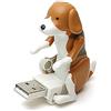 BYYLECL Chiavetta USB da 64 GB, a forma di cane, girevole, per archiviazione dati, marrone