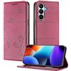XINYEXIN Custodia per Samsung Galaxy S26 5G, Cover a Libro in Pelle PU con Blocco RFID, Slot per Carte, Supporto, Protezione Completa Antiurto - Rosso