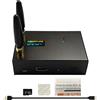 dikkod Duplex MMDVM Hotspot Module Dual Hat V1.5.2 con display OLED WiFi & Ethernet WLAN Port Aluminum Shell Supports DMR D-Star YSF P25 NXDN Dual Time Slots with Raspberry Pi 3B