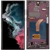 Yoidesu Originale per S22 Ultra, Display LCD OLED Touch Screen Digitizer Assembly S22ultra SM S908B Ricambio Schermo LCD con Telaio, 6,7 pollici (rosso)