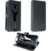 caseroxx Custodia libro per Ulefone Armor 34 Pro, in finta pelle nero, con chiusura magnetica e supporto interno