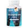 Nutrifair Coenzima Q10 200mg, 120 capsule, 200mg per capsula, Ubichinone, Alto dosaggio, 100% Vegano, produzione tedesca e test di laboratorio, Premium & Equo