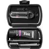 Curaprox Set di spazzolino da viaggio per lo sbiancamento dei denti in movimento/Black is white edition/Include dentifricio, spazzolino e scovolini interdentali/Made in Switzerland