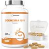Biotary Coenzima Q10 180 capsule 200 mg ubichinone per capsula con vitamine C B3 B7 | Portapillole incluso, scorta per 6 mesi, pepe nero, 100% vegano, qualità testata