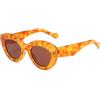 WFFZTZW Occhiali da sole Cat Eye da donna e uomo, oversize, stile vintage (C2)