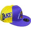 Generico Cappello Laker Basket frontino Viola Testa Gialla e Viola con Logo e Scritta Lake Pallacanestro Uomo Donna Bambino Accessorio Zaino Portachiavi Fan Idea Regalo
