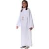 Holyart Abiti Prima Comunione: Kit Prima Comunione Tunica Croce cingolo Modello Classico in Primis, 110 cm (43.5 INC.)
