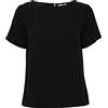 ICHI IHMAIN SS Camicia da Donna, Nero (194008), 48