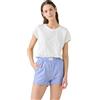 Noidinotte; more than pyjamas Noidinotte - Pigiama Donna Estivo in Cotone Articolo Breeze - XL Bianco