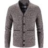 Generisch Giacca invernale da uomo, trench per il tempo libero, cardigan caldo, maglione invernale sciolto per il lavoro a casa, caffè, XL