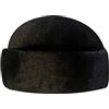 YUDATPG Uomini Cappelli Bomber Ushanka Cosacco Cappello Militare Russo Trapper da Sci per Inverno In Pelle Faux Pelliccia Nero Inverno Termico Ciclismo per Sport All'aperto Cap Antivento Copricapo