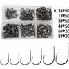 Simpleyi 240 pz/scatola ami da pesca con filo spinato carpa Set da pesca a mosca singolo accessori da pesca a mosca gancio da mare in acciaio al carbonio