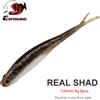 ESFISHING Esca Morbida da Pesca Real Shad 130mm, Esca Artificiale Minnow per Jigging, Isca per Luccio e Trota