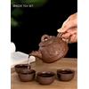 JINGDE TEA SET Autentici set da tè in argilla viola Yixing Teiera fatta a mano con drago con filtro infusore per tè Colino tazza da tè bollitore Articoli da tè per la casa