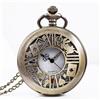 Nuovo orologio da tasca al quarzo in bronzo Retro Alice Theme Orologio da taschino con ciondolo Collana Orologio da taschino da uomo e da donna