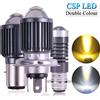 KEVANLY 1PCS 10000LM H4 LED Faro Del Motociclo H6 BA20D P15D Led CSP Lente Bianco Giallo Hi Lo Fascio Moto Scooter luce di marcia