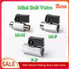 NONE 1/8 "1/4" 3/8 "1/2" BSP Filettato Nero Mini Valvola Maschio A Femmina Compressore D'aria Acqua Gas Olio Valvola di intercettazione Valvola a sfera in ottone