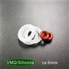 NONE VMQ anello spessore CS 6mm guarnizioni in gomma siliconica rondella O-Ring guarnizione paraolio 40/45/50/55/60/65/70/75/80/85/90/100-400*6 millimetri