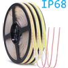 GAHADA Striscia LED COB 12V 24V IP68 IP67 Lampada a LED flessibile impermeabile 320LED 5m 10m 15m 0.5m 1m Illuminazione con rivestimento luminoso ad alta densità