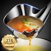 ACRDDK Filtro in acciaio inossidabile Cucchiaio per olio Zuppa Separatore di olio grasso Mestoli Schiumarola Cucchiaio Manico lungo Utensili per colino da zuppa Accessori da cucina