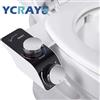 YCRAYS Bidet Sedile WC Attacco Non elettrico Autopulente Doppi ugelli Lavaggio Miscelatore acqua calda fredda Accessori bagno donna Spruzzatore