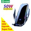 gyso Caricabatterie wireless per auto da 50 W per iPhone 15 Pro Max 15 ultra 15 Plus 14 13 12 Caricatore rapido per Huawei Mate 60 Pro Samsung Xiaomi