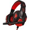 occkic Cuffie da gioco cablate PS4/PS5/Xbox/Smartphone/PC cuffie da gioco regolabili a 120 ° con microfono a cancellazione di rumore