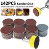 Toorise 142 pz 1 Pollici Dischi Abrasivi Pad Set 100-3000 Grana Abrasivo Lucidatura Pad Kit Per Utensile Rotante Carte Vetrate Accessori Dropshipping