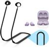NONE Corda in silicone anti-smarrimento per auricolari, flessibile, impermeabile, anti-perdita, cavo per collo, accessori per Samsung Galaxy Buds2