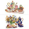 NONE Tè pomeridiano Dessert Modello Punto croce Kit ricamo a mano fai da te 14ct 11ct 16ct Tessuto stampato Set cucito Decorazioni per la casa Regali