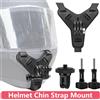 EXSKOF Supporto per supporto sottogola per casco moto per GoPro Hero 13 12 11 10 9 8 Insta360 AKASO SJCAM DJI Osmo Action Camera Accessori