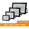 EnwYe Faretto a LED per luce di inondazione AC220V 100W 200W IP66 Impermeabile LED Nero Shell Garden Street Gate Wall Floodlights