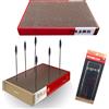 SANMERSEN Supporto per parti per hobby modello Supporto per clip per cabina di spruzzatura di vernice per aerografo Base per supporto per clip per pittura modello Strumento per pittura a colori per modellisti