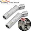 atooltour Adattatore per chiave a tubo per candela 14mm 16mm Installa Sostituisci Kit di riparazione Coppia girevole Magnetica Rimuovi lo spazio di rimozione Strumento Auto