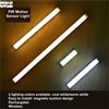 AITHEA Luci a Barra LED con Sensore di Movimento PIR Ricaricabili USB, Dimmerabili, Luce Notturna con Rilevatore, Lampada Portatile a Induzione per Armadio e Stanza