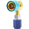 DOACT R1234YF a R134A accoppiamento refrigerante aria condizionata automatica ad angolo retto semplice connessione liquida