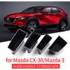 smabee Vassoio LHD per Mazda 3 CX-30 2019-2024 Maniglia per porta laterale auto Scatola portaoggetti Timone sinistro Organizzatori Contenitore Accessori Riordino