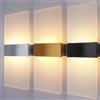 NONE Applique da parete moderne Lampada da parete a LED 6W/12w, Illuminazione da parete in acrilico, adatta per la decorazione del comodino del corridoio del soggiorno