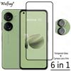 Wolfsay Vetro temperato a copertura totale per Asus Zenfone 10 Protezione schermo per Asus Zenfone 10 9 8 Vetro fotocamera per Asus Zenfone 10 Vetro