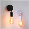PARKSON Lampada da parete moderna nordica in ferro nero E27 illuminazione per interni comodino camera da letto lampada da bagno applique da parete arredamento industriale